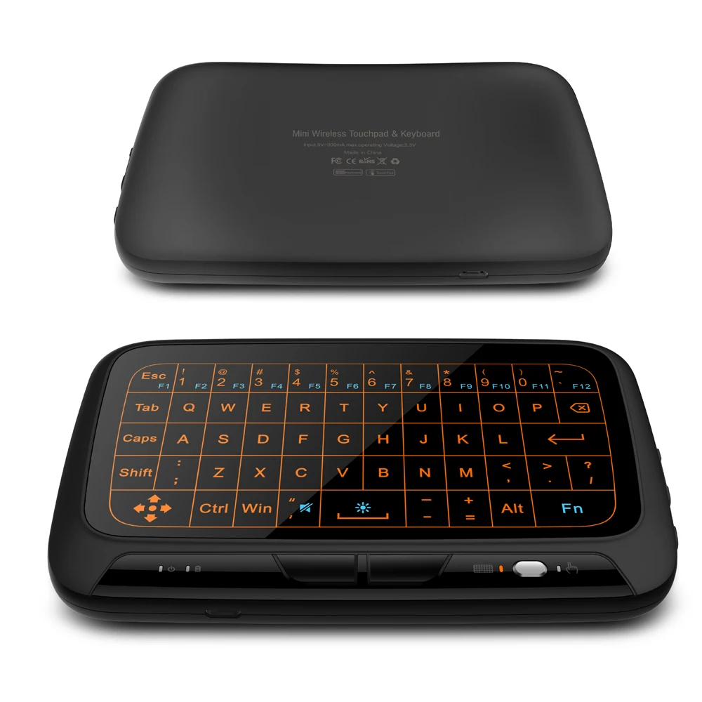 Touch Mini Wireless Touchpad W/ Haptic Feedback Keyboard For Android Tv
