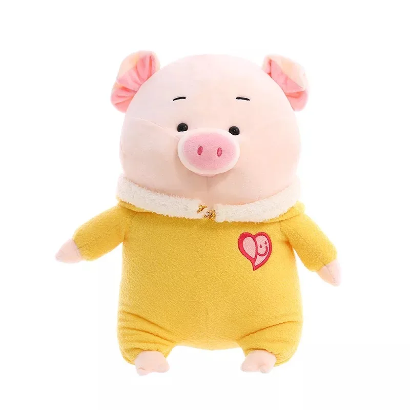Best Christmas Gift Stuffed Animal Fluffy Chubby Round Pig Toy,Soft