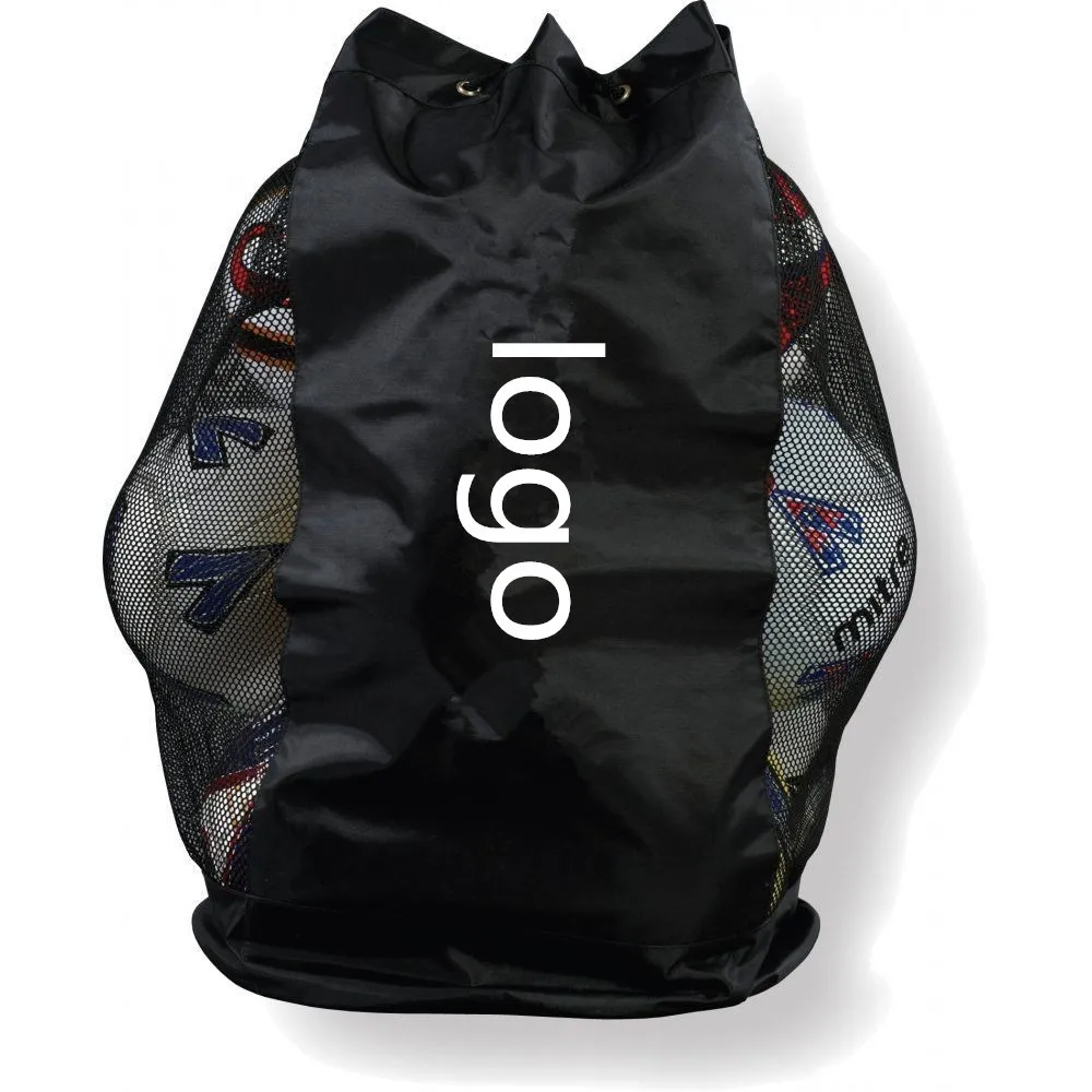 Soccer Football Cord Closure Bag Nylon Mesh 12 Ball Sack Drawstring