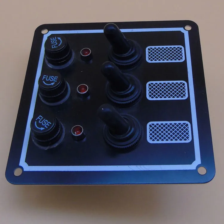 China Popular Wholesale Black Marine Rocker Switch Panel For Yacht