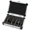 Step Drill Bit Set Tools with Aluminum Case