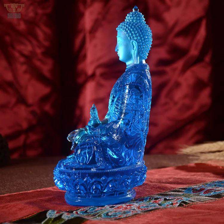 Liuli Bhaisajya Blue Medicine Buddha Statue Five Size H12cm On Stock ...