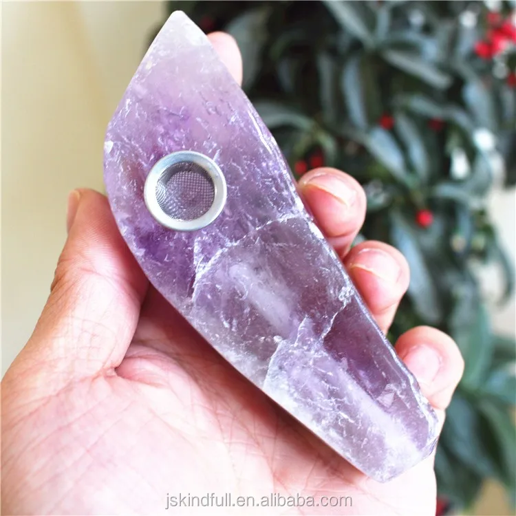 Wholesale Natural Amethyst Raw Rough Stone Weed Smoking Pipe Hand Pipes ...