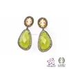 Hot Product Fashion Jewelry 925 Silver Handmade Stones Yellow Cameo Jewelry Set Made in Italy P49G cameo 12mm & O49G cameo 12mm