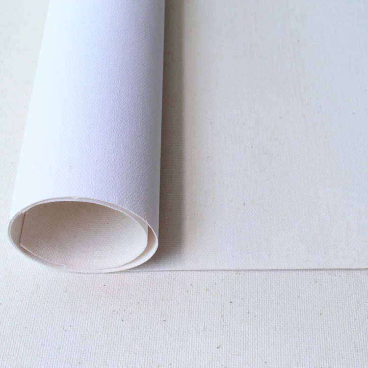 Wholesale high quality 340g canvas rolls matte poly-cotton canvas roll for printing