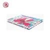 great material A5 hard cover flower printing spiral notebook