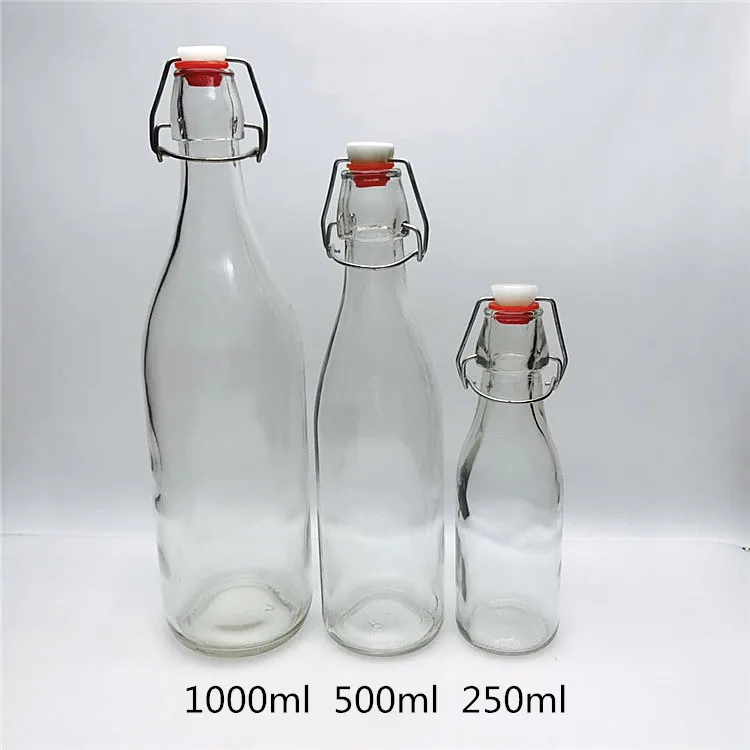 Wholesale Sealed Swing Top Glass Bottles 250ml 500ml 1000ml - Buy Swing ...