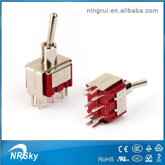 Mini Pcb Mounting On Off On 3-way Toggle Switch 220v - Buy High Quality ...