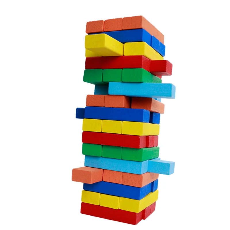 Any Size Any Color Can Be Customized Desktop Wooden Block Tumble Tower 