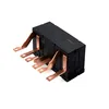 A bistable latching relay typically has two internal coils and an internal latching relay as a sequencer