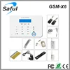 new 2014 Saful GSM-X6 wireless safety Touch Screens GSM alarm system/ house alarm wired system