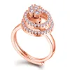 ANKA Fashion Micro Pave Cz Diamond Wedding Bands Finger Ring Stone Design For Women R134045