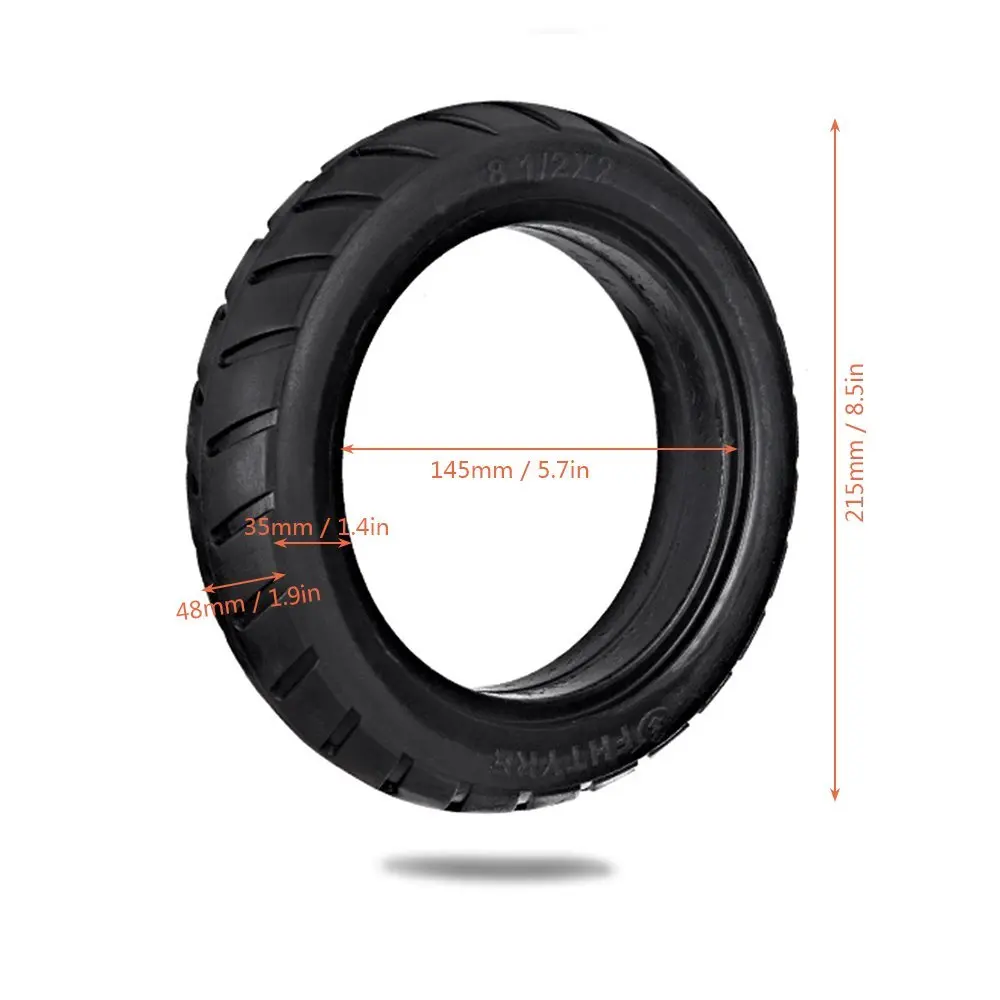 Pu Replacement 8 1/2x2 Solid Tire Scooter Wholesale Tires Wheels For
