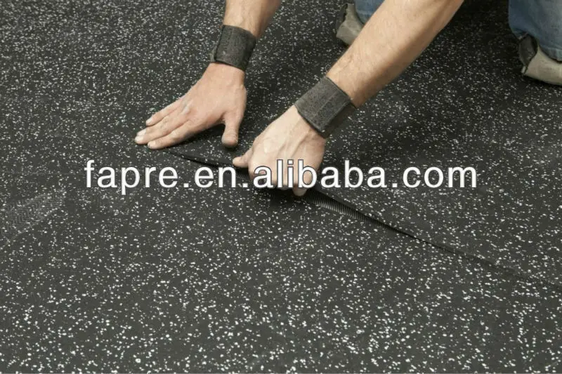 Colored Everroll Rubber Gym Flooring/recycled Rubber Floor Mat/sport