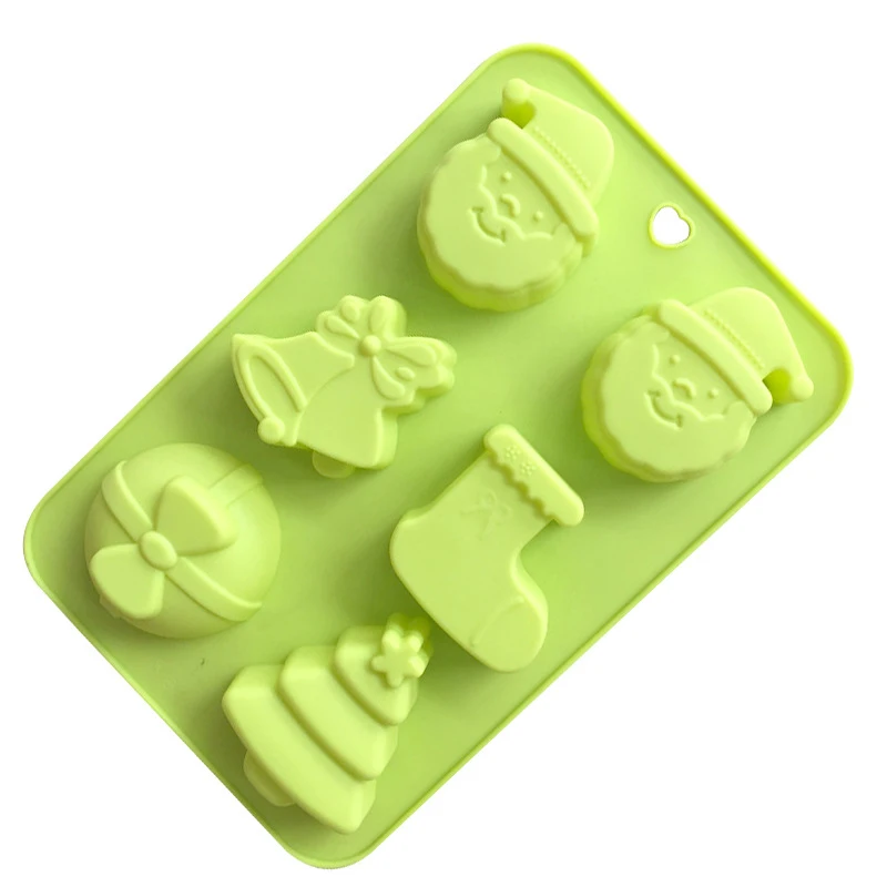 Reusable Fda Silicon Christmas Baking Mold Set Christmas Cake Mould