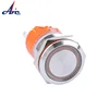A1 Ip67 Flat 1No1Nc Latching Stainless Steel 19mm Ring Electronic Switch Button Metal Switch Button Customizable