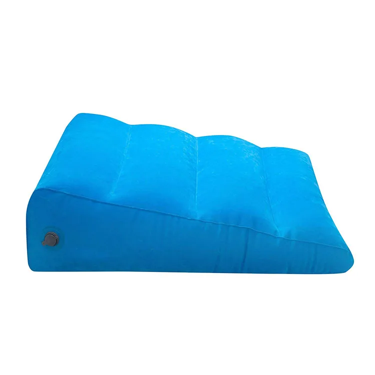 Bed Wedge Inflatable Pillow With A Post Surgery Elevating Leg Rest
