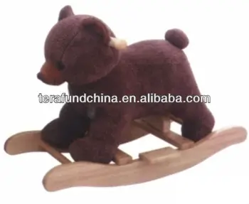 wooden rocking bear
