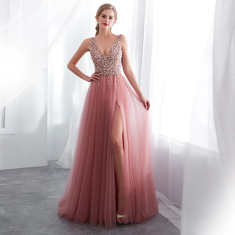 beaded prom dresses 2019