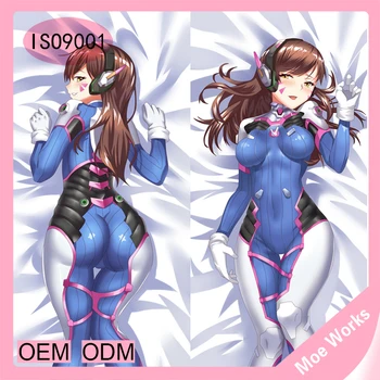 pillow body d.va case D.va Ow Printed Overwatch Custom Body Sublimation