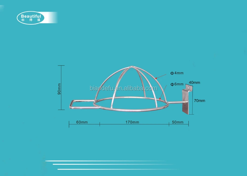 Retail Store Display Slatwall/meshwall Wire Hat Rack Buy Hat Rack,Hat