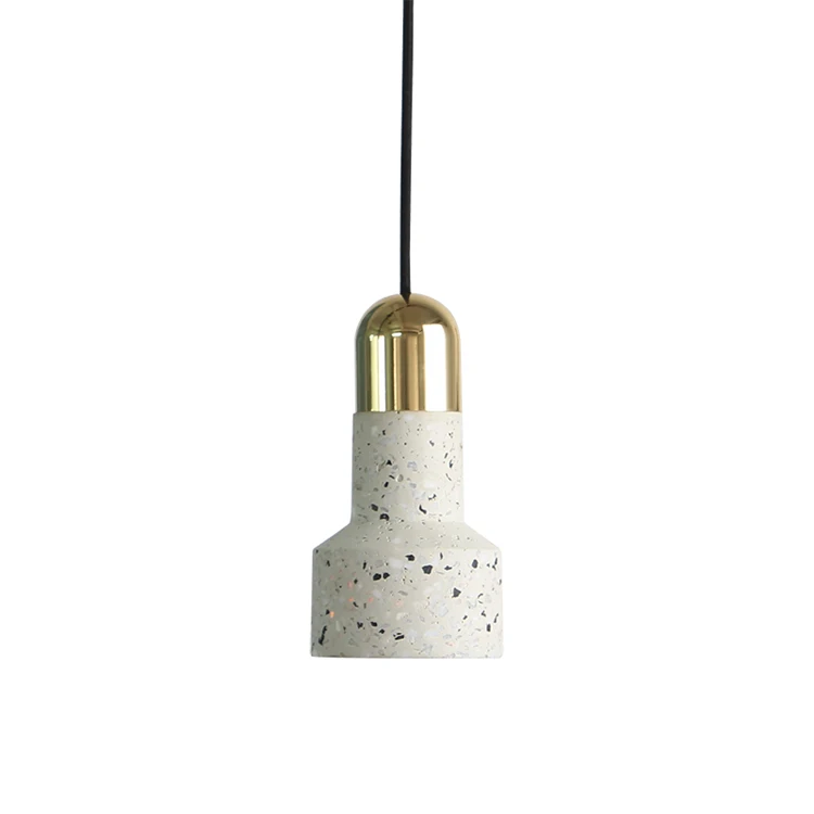 Cheaper Price Decoration Lighting Fashion Design Terrazzo Cover Suspension Pendant Lamp for Sale