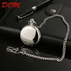 DOM brand engraved graduation mini silver pocket watch
