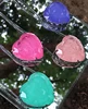 fusion stone love heart pendant necklace