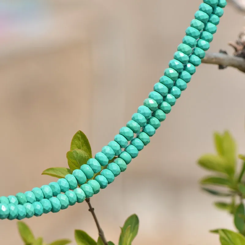 3*4mm 5*8mm Cheap Synthetic Faceted Turquoise Beads Bulk Turquoise