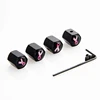 Auto Universal Black Anti - theft Valve Cap Auto Tire Anti - theft Valve Cap