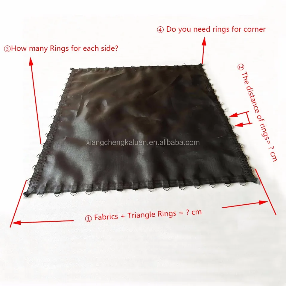 Custom Jumping Mat Fabric Colored Trampoline Mat Bungee Jumping