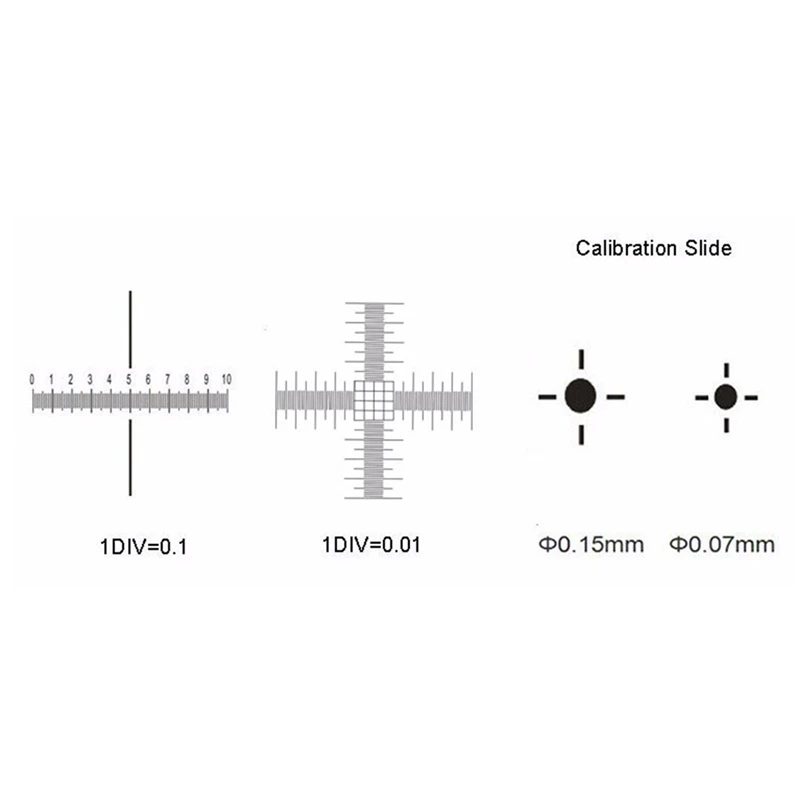 Microscopes Cell Size Ruler 0.01mm Microscope Stage Micrometer Calibration Slide Ruler for ...