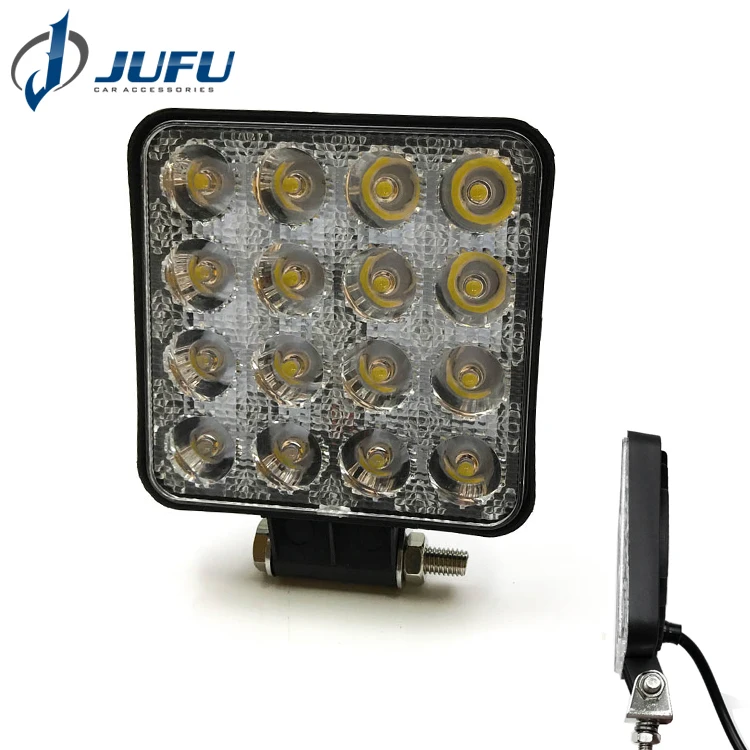 Cheap price super slim 4X4 off road accessories square 48W LED work light