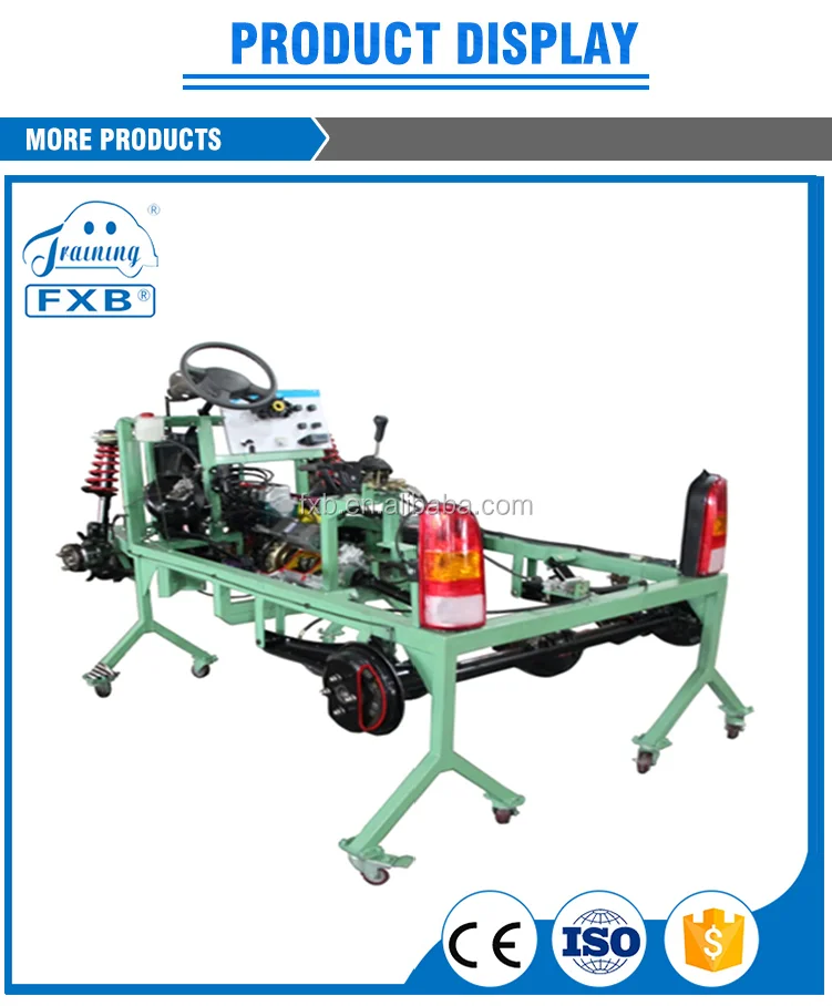 Automotive Chassis With Engine And Transmission Training Bench Automobile Teaching Driving