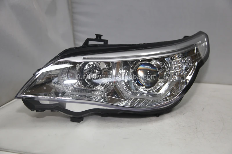 2003-2007  Year E60 523i 525i 530i  LED  Head Light JY Chrome Housing