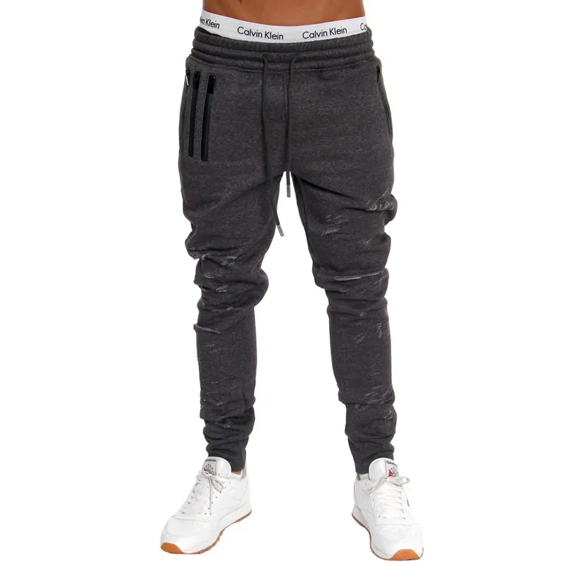 distressed joggers mens