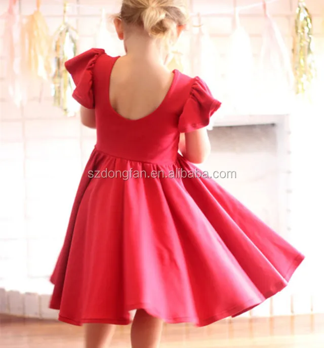 Children Clothing Manufacturers china Knit Girls Dress Twirl Party Baby Girls Dresses
