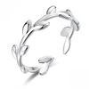 Simple Style 925 Sterling Silver Rings Wicker Round Finger Rings For Women Wedding Female Authentic Jewelry