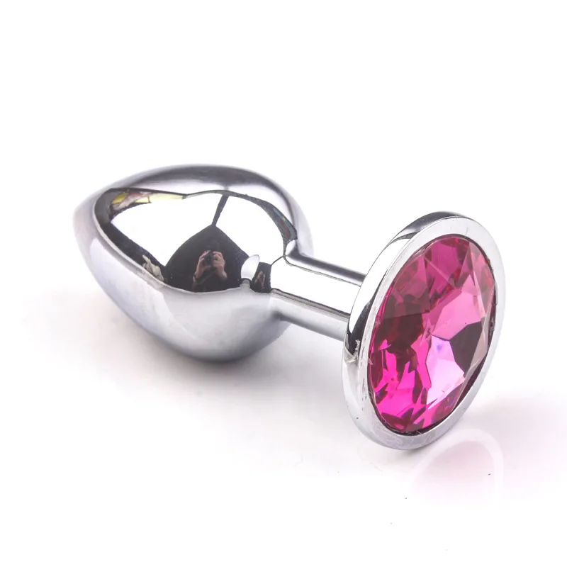 china factory supply cheap adult sex toys   stainless steel  jewelry butt  anal Plug 