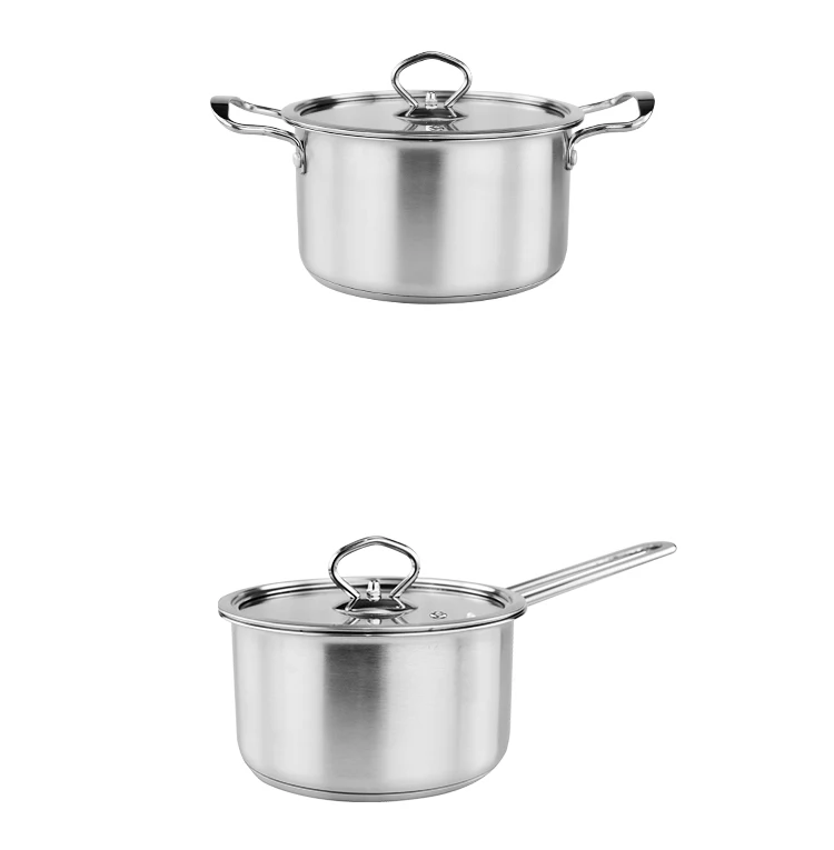 6pcs Soup Pot Stainless Steel Pot Set Professional Stainless Steel ...