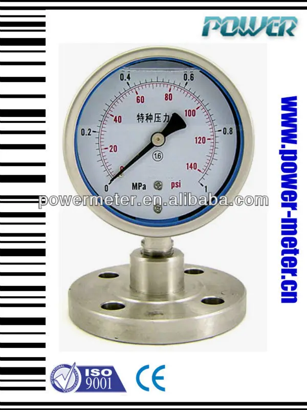 4" Pressure Gauge With Diaphragm Seal With Capillary Digital Pressure Gauges Buy Pressure