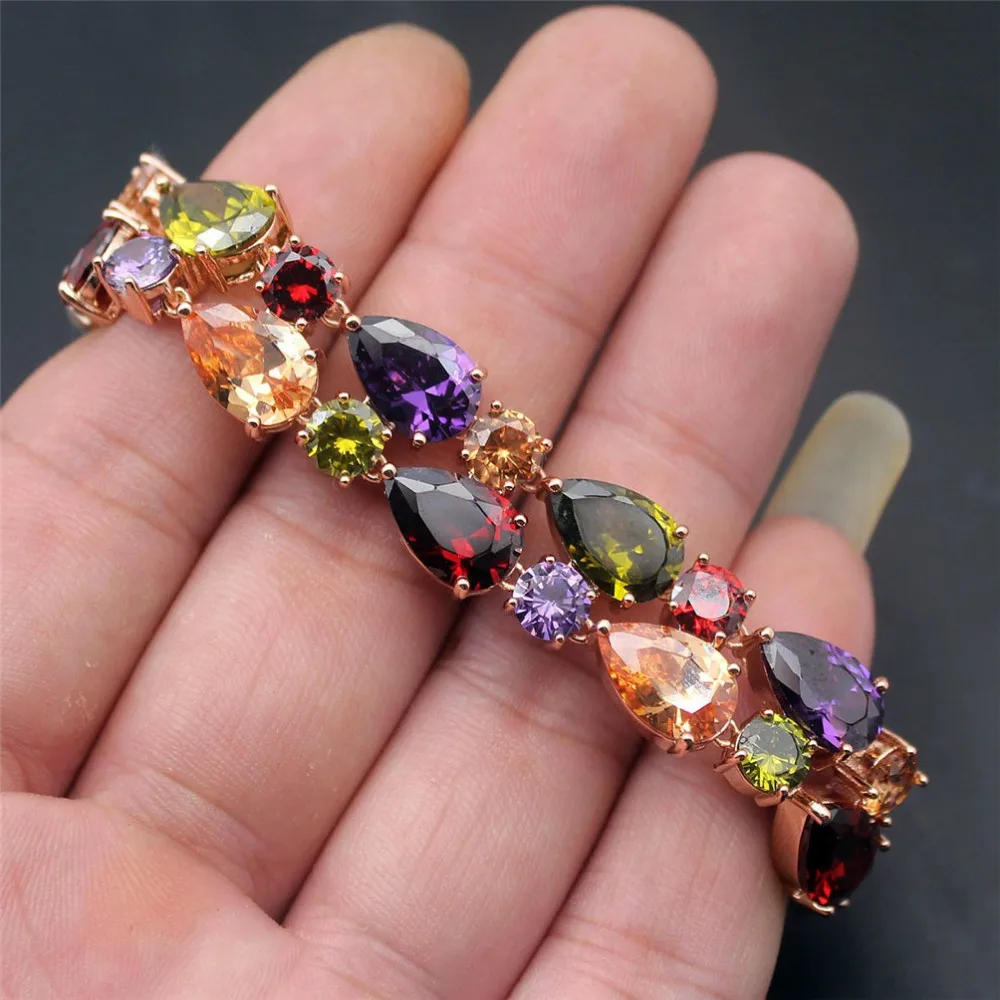Hermosa Wholesale Multicolor Gemstone Women Jewelry Bracelet