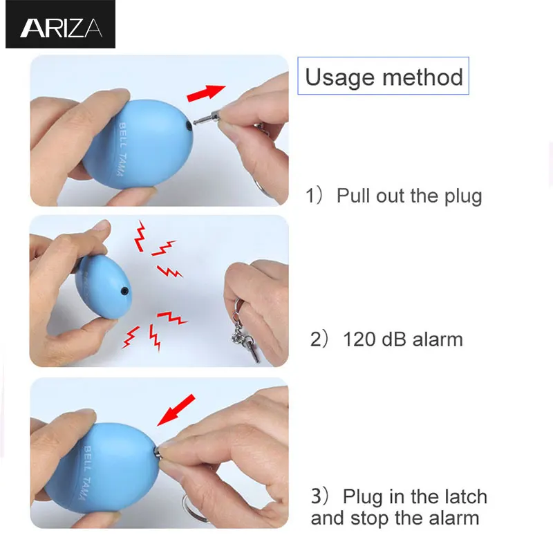 Safe Sound Personal Self Defence Security Alarm 120db Loud Sound