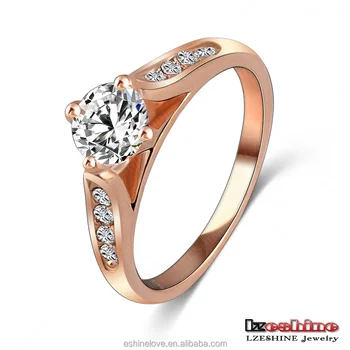 In Stock Cheap Simple Zircon Wedding Ring Wholesale Ri Hq1001 A