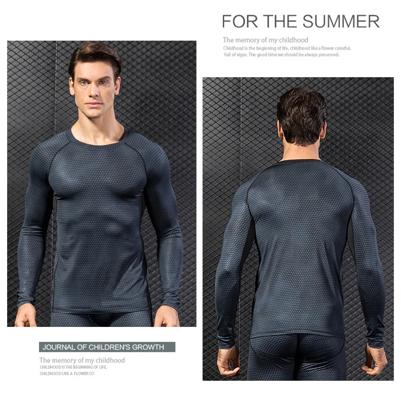 Compression Hommes Under T T-Shirt Sous-Pull Débardeur Sport Athlétique Vêtement 