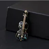 Luxury Brooches for Women Black Violin White Piano Note Brooch Pins Sets Best Christmas brooch jewelry