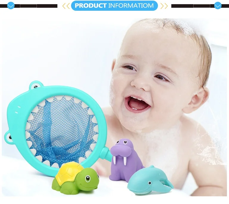 Fishing game rubber water spray toy baby shark bath.jpg