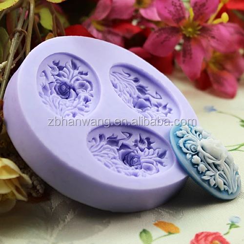 mini silikon mini seramik çiçek reçine polimer kil kalıp ...