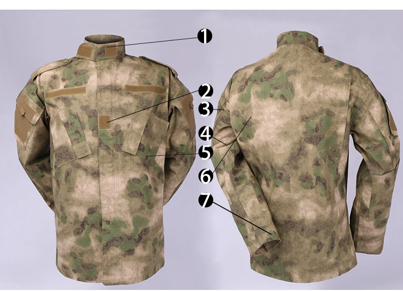 Atack Woodland Camouflage Army Military Uniform Acu Tactical Clothing