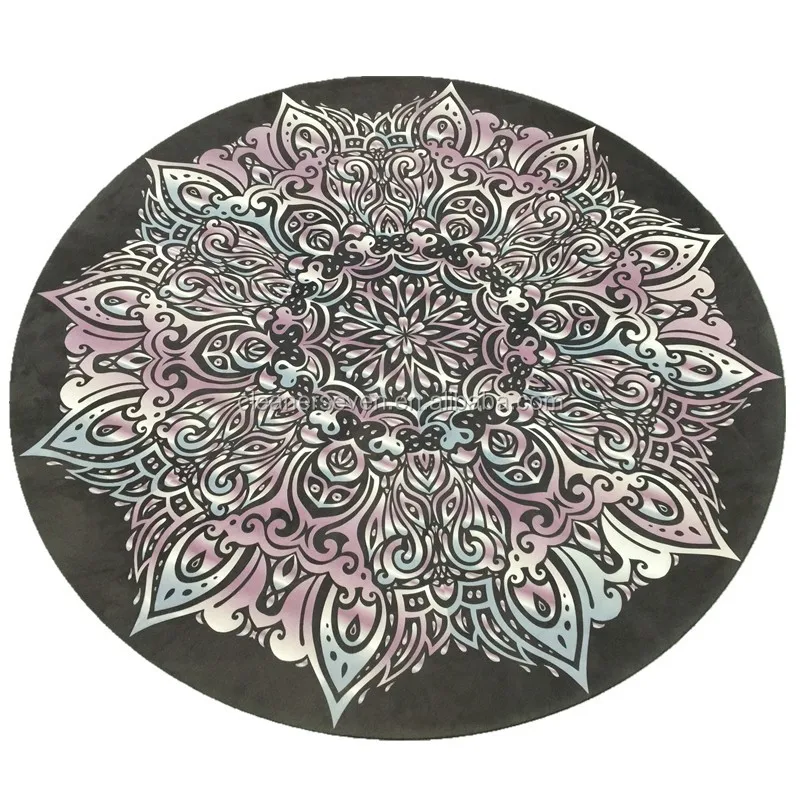 Custom Made Round Yoga Mat,Full Color Printed Any Shape Yoga Mats - Buy ...